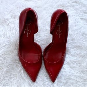 Jessica Simpson Red Patent Leather Pumps